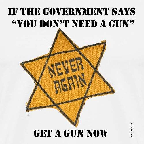 Never Again Black Text - Men's Premium T-Shirt