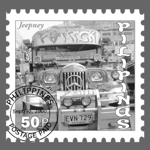 Jeepney Stamp - Men's Premium T-Shirt