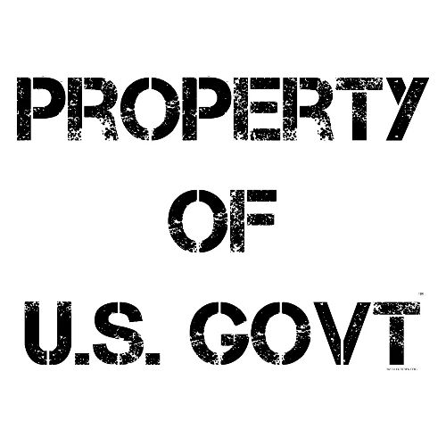 PROPERTY OF U.S. GOVT, black captureit - Men's Premium T-Shirt