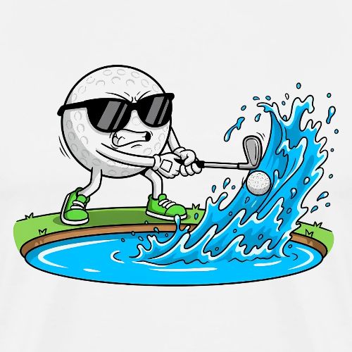 Water Hazard Specialist Funny Bad Golfer Quote - Men's Premium T-Shirt