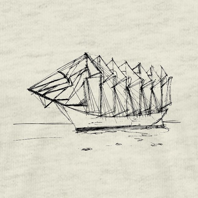 Seven-mast yacht