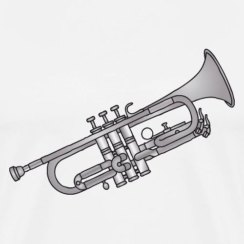 Trumpet brass instrument - Men's Premium T-Shirt