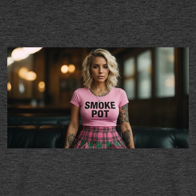 **Smoke Pot Pink Rebel Tee**