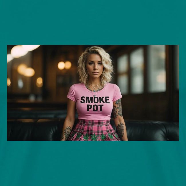 **Smoke Pot Pink Rebel Tee**