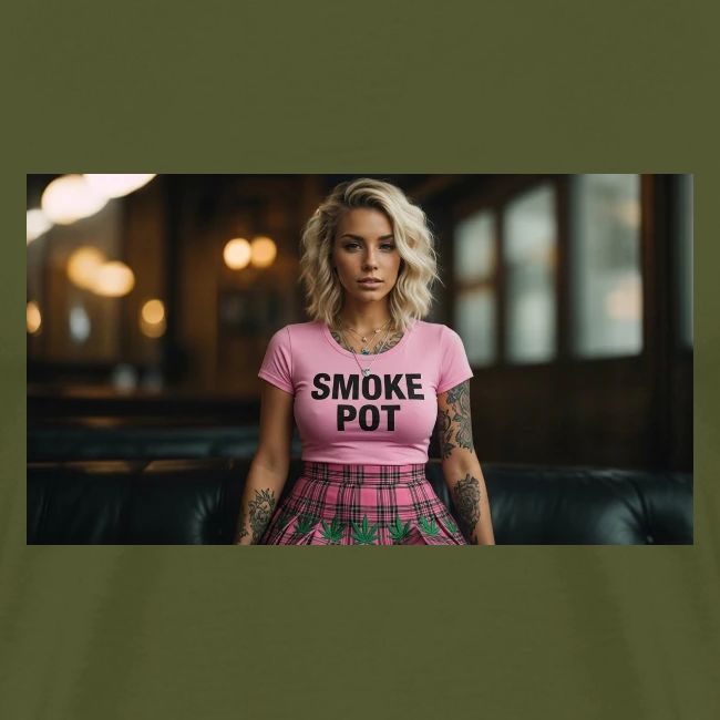**Smoke Pot Pink Rebel Tee**