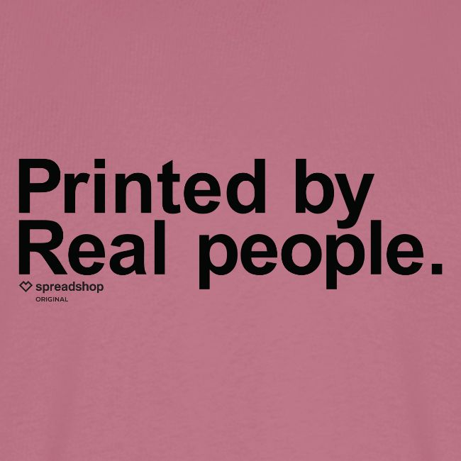 Printed in black