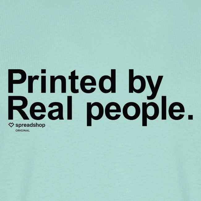 Printed in black