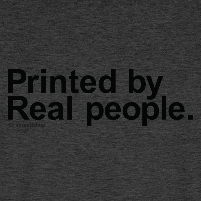 Printed in black