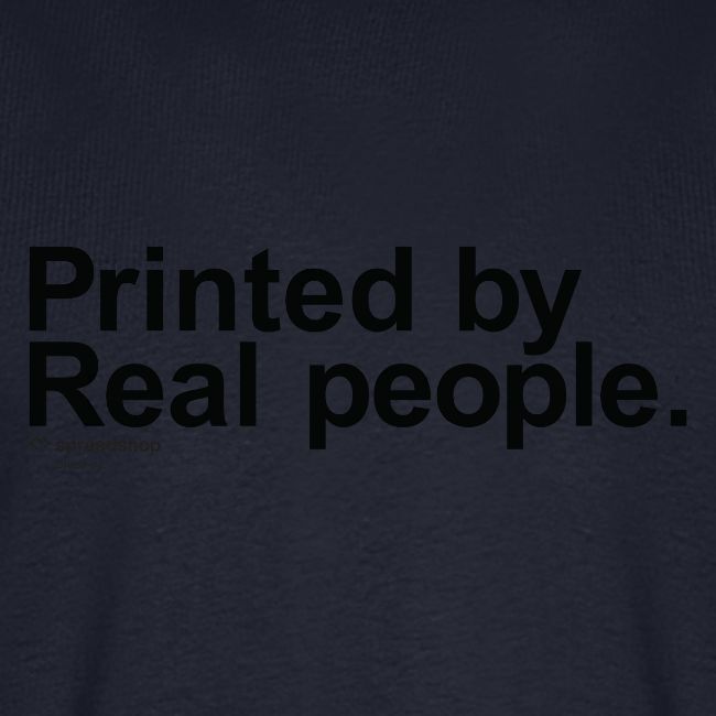 Printed in black