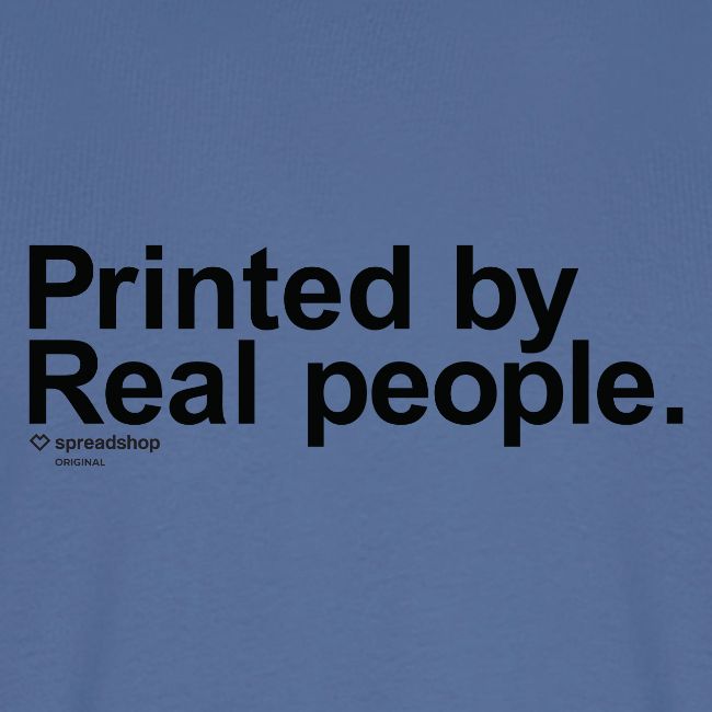 Printed in black