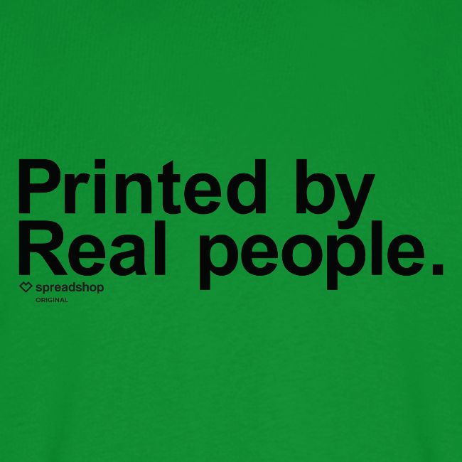 Printed in black