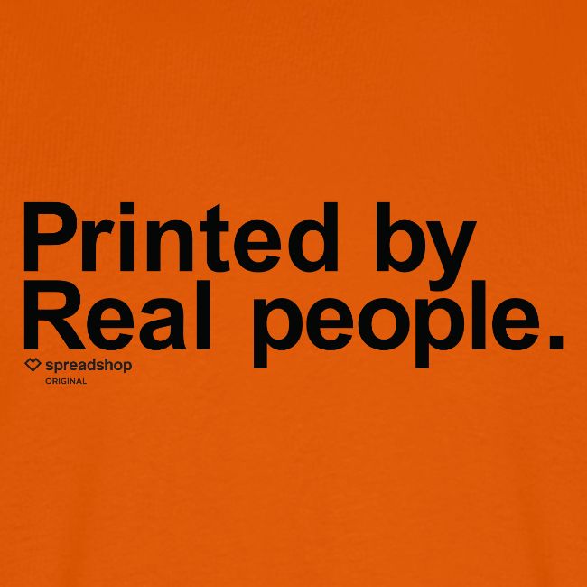 Printed in black