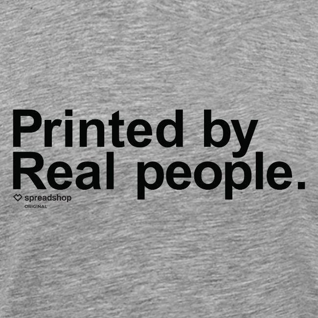 Printed in black
