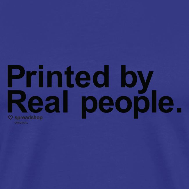 Printed in black