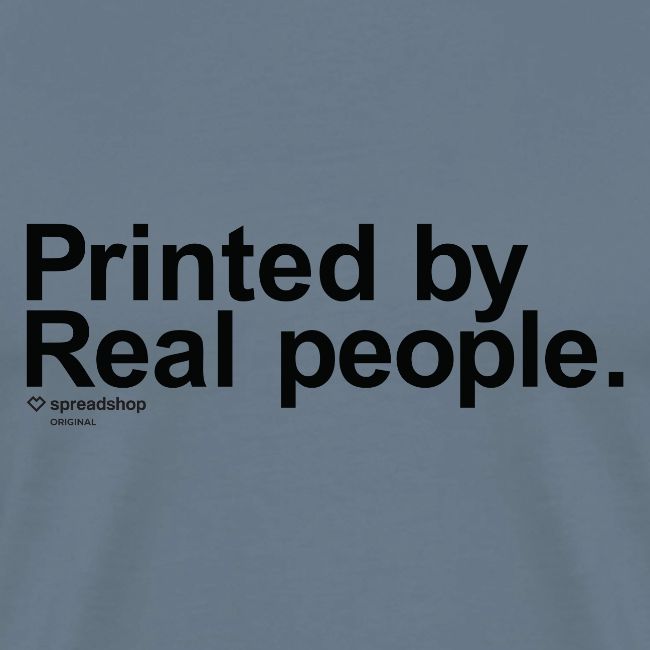 Printed in black