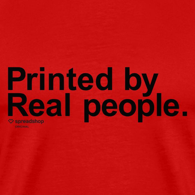 Printed in black