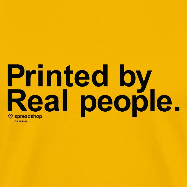 Printed in black