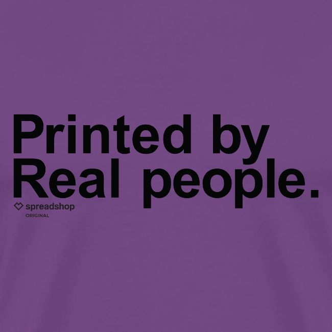 Printed in black
