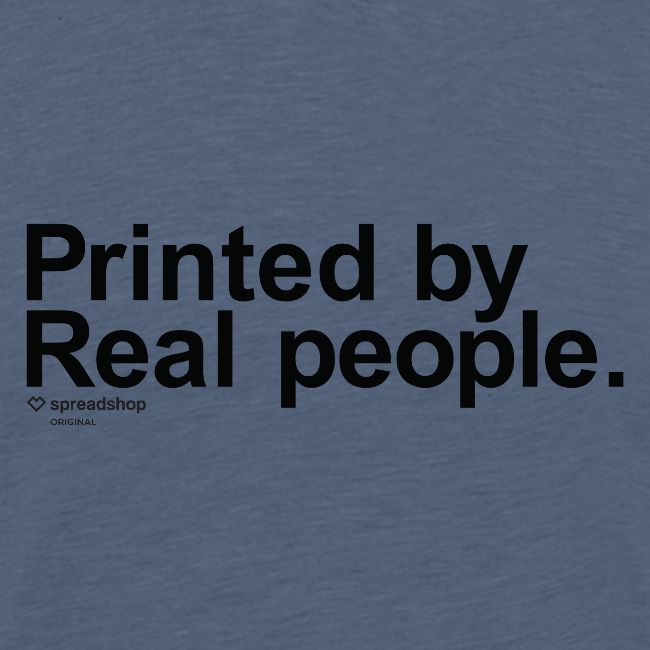 Printed in black