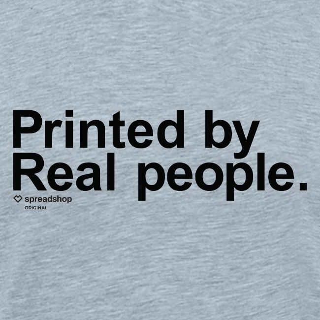 Printed in black