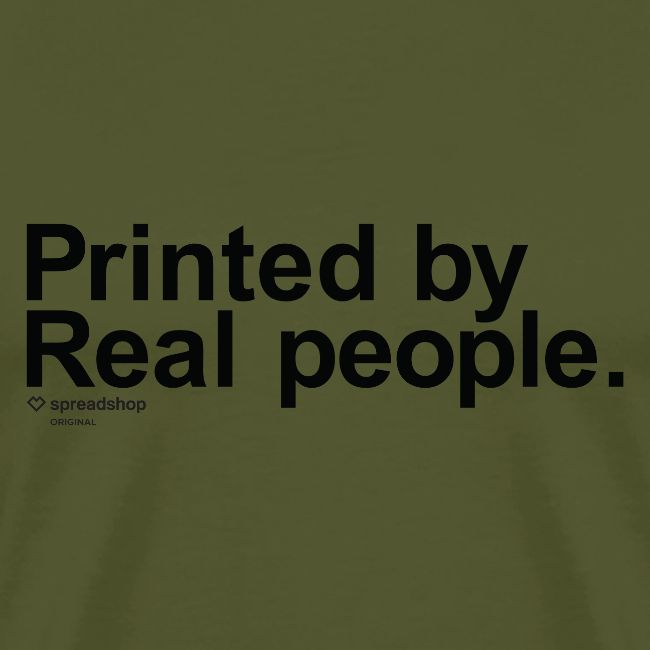 Printed in black
