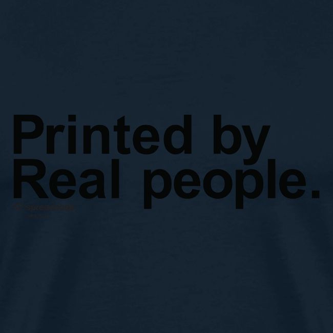 Printed in black