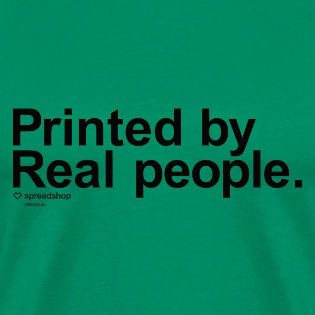 Printed in black