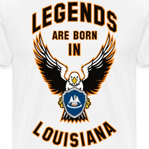 Legends are born in Louisiana - Men's Premium T-Shirt