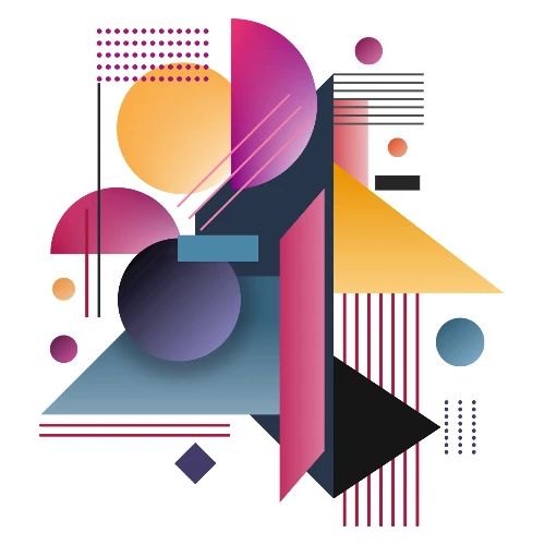 Color Pulse Geometry - Men's Premium T-Shirt