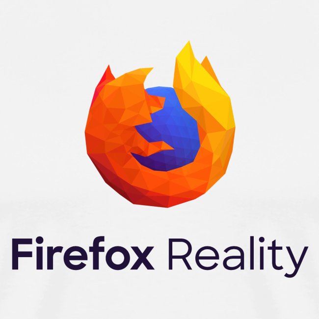 Firefox Reality - Transparent, Vertical, Dark Text