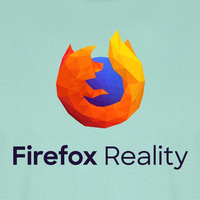 Firefox Reality - Transparent, Vertical, Dark Text