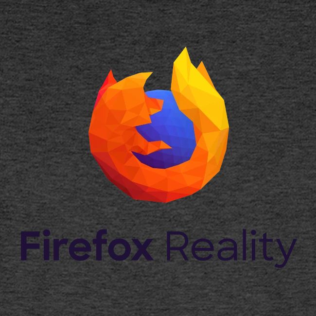 Firefox Reality - Transparent, Vertical, Dark Text