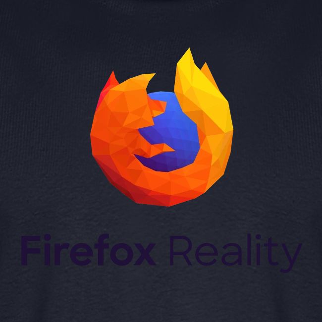 Firefox Reality - Transparent, Vertical, Dark Text