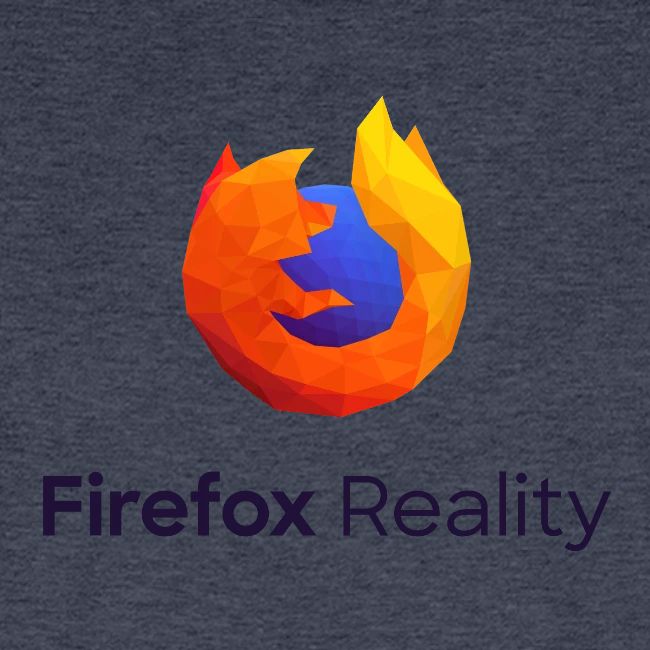 Firefox Reality - Transparent, Vertical, Dark Text