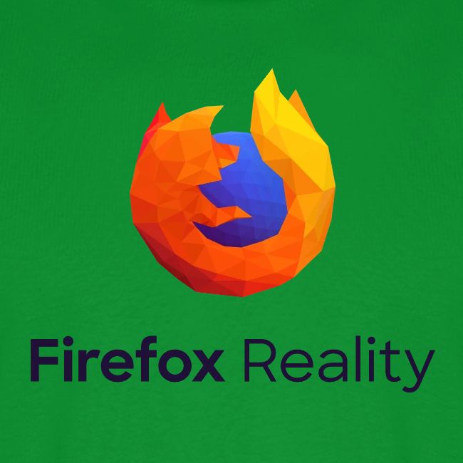 Firefox Reality - Transparent, Vertical, Dark Text