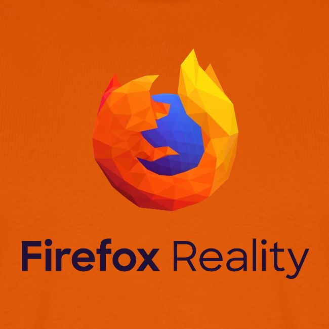 Firefox Reality - Transparent, Vertical, Dark Text