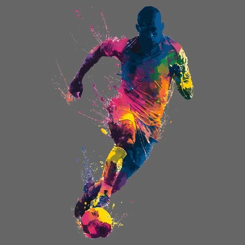 Soccer: Kick of Colors - Men's Premium T-Shirt