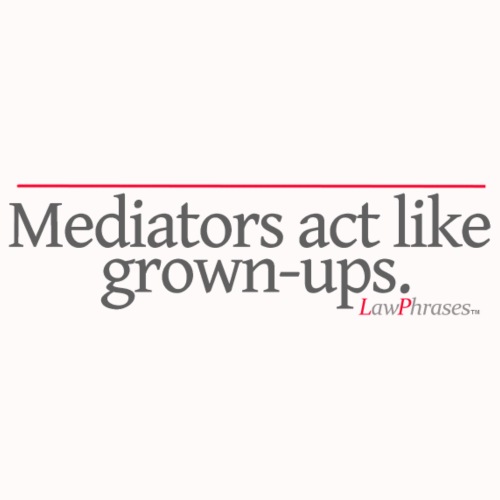 Mediators act like grown-ups. - Men's Premium T-Shirt