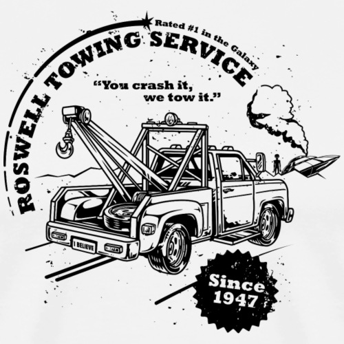 Roswell Towing Service - Light - Men's Premium T-Shirt