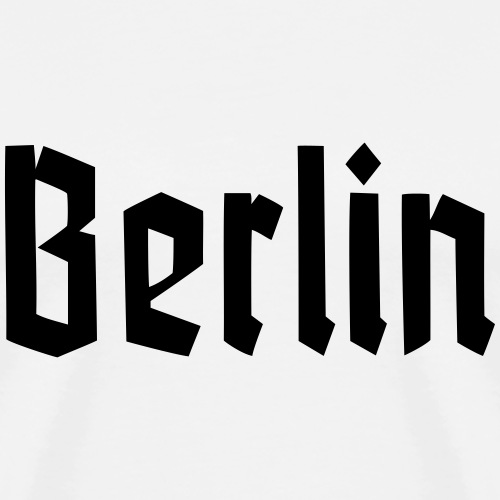 BERLIN Fraktur Font - Men's Premium T-Shirt