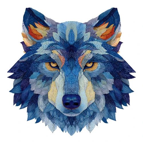 Wolf: Alpha Portrait - Men's Premium T-Shirt