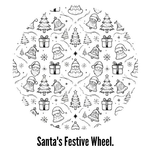 Santa's Festive Wheel T-Shirt - Men's Premium T-Shirt
