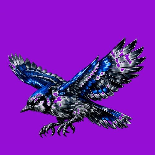 Silver Blue Jay Dive - Men's Premium T-Shirt