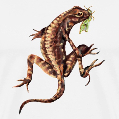 Lizard and bug - Men's Premium T-Shirt