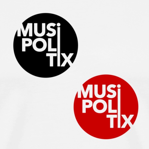 MUSiPOLiTiX double logo - Men's Premium T-Shirt