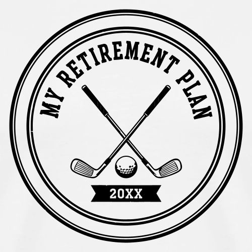 My Retirement Plan - Vintage Golf Gift Tee - Men's Premium T-Shirt