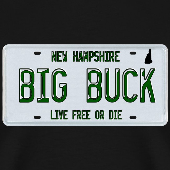 Big Buck NH License Plate Camo