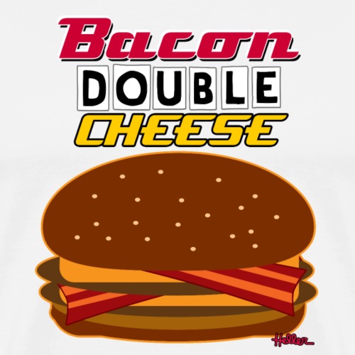 Bacon Double Cheese Combo - Men's Premium T-Shirt