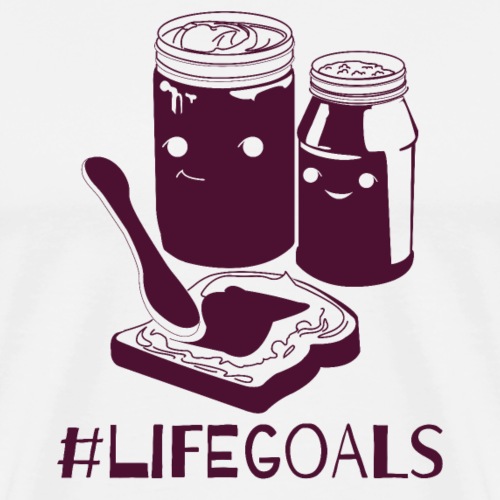 Peanut Butter & Jelly Life Goals - Men's Premium T-Shirt