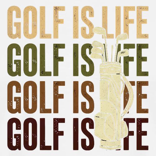 Golf Is Life - Vintage Golf Tee - Men's Premium T-Shirt